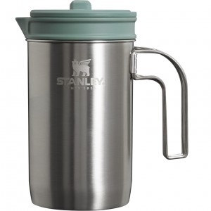 Stanley Adventure All-In-One Boil + Brew French Press Stainless Steel Shale | 49YXFRVAG