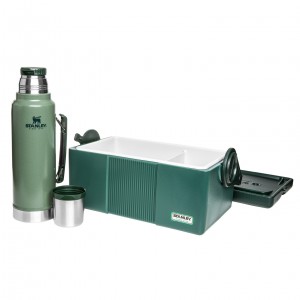 Stanley Adventure Heritage Lunch Cooler + Bottle Set Yeşil | 02CMJXVBN