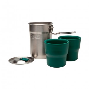 Stanley Adventure Nesting Cook Set | 24o z Pot & 10 oz Cups Stainless | 40SEWHZIC