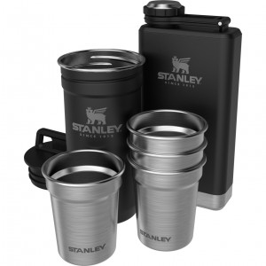 Stanley Adventure Pre-Party Shotglass + Flask Set Siyah | 71FTLPMXD