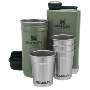 Stanley Adventure Pre-Party Shotglass + Flask Set Yeşil | 68EVJHOMK