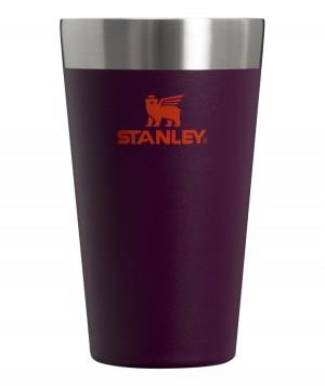 Stanley Adventure Stacking Stainless Steel Beer Pint | 16oz Tumbler Plum | 78XGQAJHZ