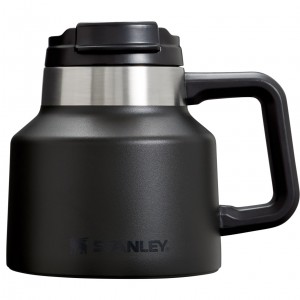 Stanley Adventure Tough-To-Tip Admiral's Mug | 20oz Siyah | 23GWAIMZK