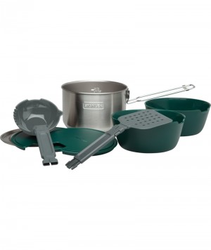 Stanley All-In-One Two Bowl Cook Set | Stainless Steel Camp Cookware Stainless | 60XEAJIUT