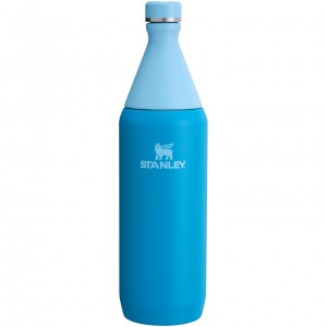 Stanley All Day Slim Bottle | 34 OZ Mavi | 60UQWEGHJ