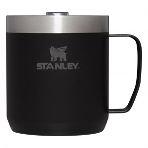 Stanley Classic Legendary Camp Mug | 12 OZ | Travel Tumbler Siyah | 19QOWGKDS