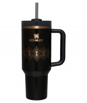 Stanley Deco Collection Quencher H2.0 FlowState™ Tumbler | 40 OZ Siyah | 41HTYWOVE