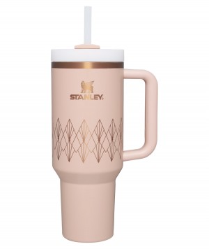 Stanley Deco Collection Quencher H2.0 FlowState™ Tumbler | 40 OZ Blush Gloss Deco | 64UMJZLKA