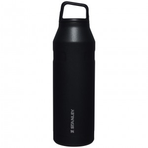 Stanley IceFlow™ Bottle with Cap and Carry+ Lid | 50 OZ Siyah | 32WYVEMFB