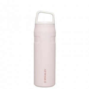Stanley IceFlow™ Bottle with Cap and Carry+ Lid | 24 OZ Pembe | 35HULZYCM