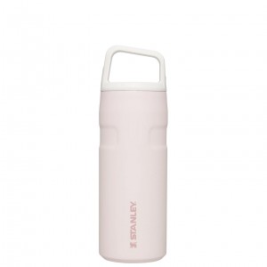 Stanley IceFlow™ Bottle with Cap and Carry+ Lid | 16 OZ Pembe | 17YOFBRJG