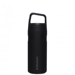 Stanley IceFlow™ Bottle with Cap and Carry+ Lid | 16 OZ Siyah | 29LNDMRKO