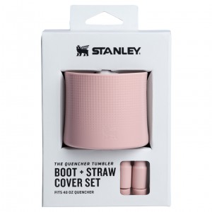 Stanley Stanley Quencher Boot and Straw Cover Set Pembe | 53BYZEXCI