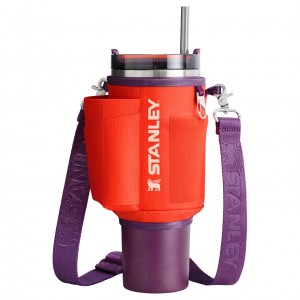 Stanley The All Day 40 OZ Quencher Carry-All Tigerlily Plum | 97ZSXMVQR