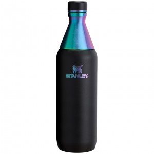 Stanley The Black Chroma All Day Slim Bottle | 20 OZ Siyah | 10KRPBQWN