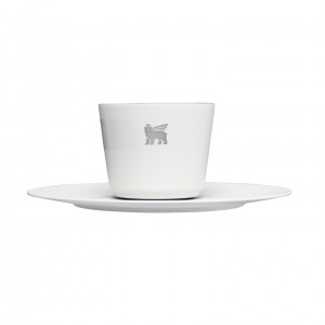 Stanley The DayBreak Demitasse Cup & Saucer | 2.2 OZ Espresso Cup Pale Stone | 39TDGIWQE