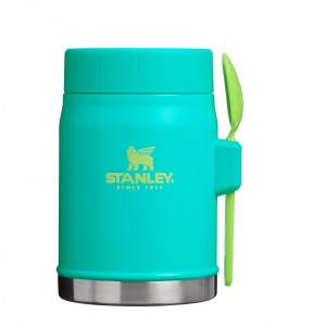 Stanley The Heat Wave Classic Legendary Food Jar + Spork | 14 OZ Tropical Teal | 27KDIAVBX
