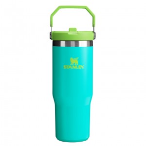 Stanley The Heat Wave IceFlow™ Flip Straw Tumbler | 30 OZ - Stanley Create Tropical Teal | 96RXQFVPU