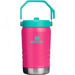 Stanley The Heat Wave IceFlow™ Flip Straw Jug | 40 oz Pembe | 50FGABONK
