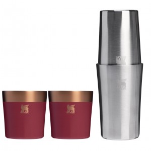 Stanley The Holiday Lifted Spirits Prismatic Craft Cocktail Set | 6 OZ& 12 OZ Gilded Pomegranate | 96YWTKSJV