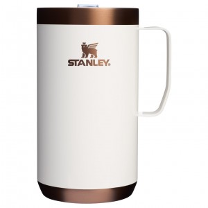 Stanley The Holiday Stay-Hot Camp Mug | 24 OZ Gilded Marshmallow | 79FZAGQRD