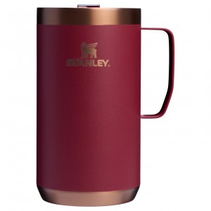 Stanley The Holiday Stay-Hot Camp Mug | 24 OZ Gilded Pomegranate | 07VLCAWPX