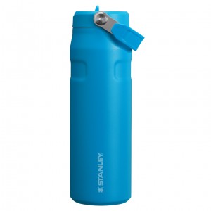 Stanley The IceFlow™ Bottle with Flip Straw Lid | 24 OZ Mavi | 52IKRAMPF