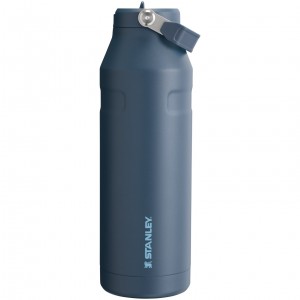 Stanley The IceFlow™ Bottle with Flip Straw Lid | 50 oz Lacivert | 96AOMTQYC