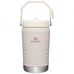 Stanley The IceFlow Flip Straw Jug | 40 OZ | Insulated Water Jug Pembe | 16XJZMIWU