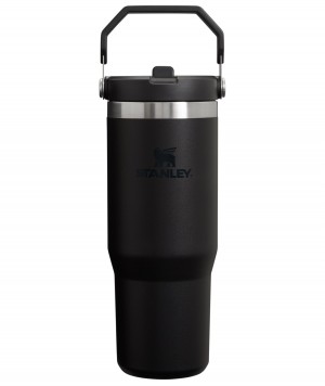 Stanley The IceFlow Flip Straw Tumbler | 30 OZ | Insulated Water Siyah | 03AZILJDT