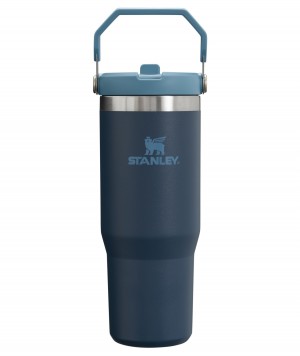 Stanley The IceFlow Flip Straw Tumbler | 30 OZ | Insulated Water Lacivert | 54KNEOAFM