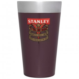 Stanley The Milestones Stacking Beer Pint | 16 OZ | Insulated Stainless Steel 1940 Garnet Gloss | 60HMSIAFN