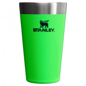 Stanley The Neon Adventure Stacking Beer Pint | 16 OZ - Stanley Create Yeşil | 13XIFQWYC