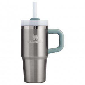 Stanley The Quencher H2.O FlowState™ Tumbler with Handle & Straw | 14 OZ Stainless Steel Shale | 26LYPWFSH