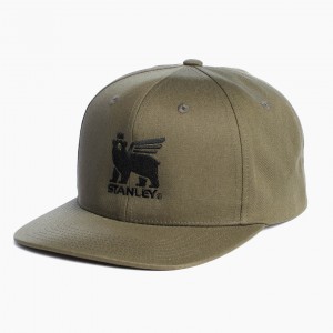Stanley The Stanley Bear Snapback Cap Zeytin Yeşili | 19TLWJEBY