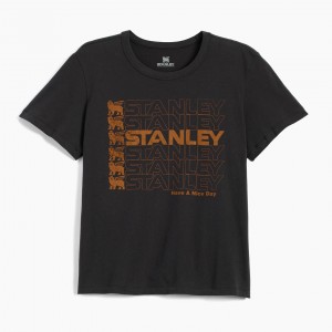 Stanley The Stanley Nice Day Women’s Boxy Tee Siyah | 76LUMOYCJ