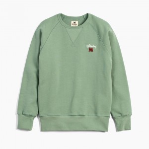 Stanley The Stanley Signature Crew Sweatshirt Yeşil | 02XQNFASJ