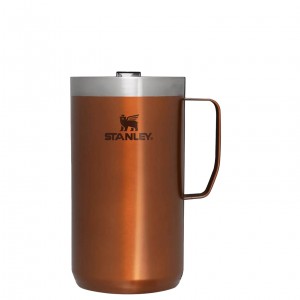 Stanley The Stay-Hot Camp Mug | 24 OZ Maple Glow | 85NEQCUTZ