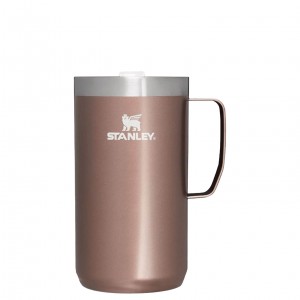 Stanley The Stay-Hot Camp Mug | 24 OZ Pembe | 28LIOMUHB