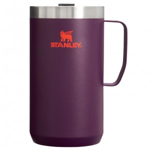 Stanley The Stay-Hot Camp Mug | 24 OZ Plum | 21KBIHAUY