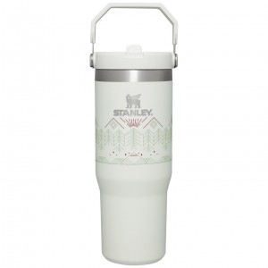 Stanley Winterscape IceFlow™ Flip Straw Tumbler | 30 OZ Pale Stone Winterscape | 64RQSITLA